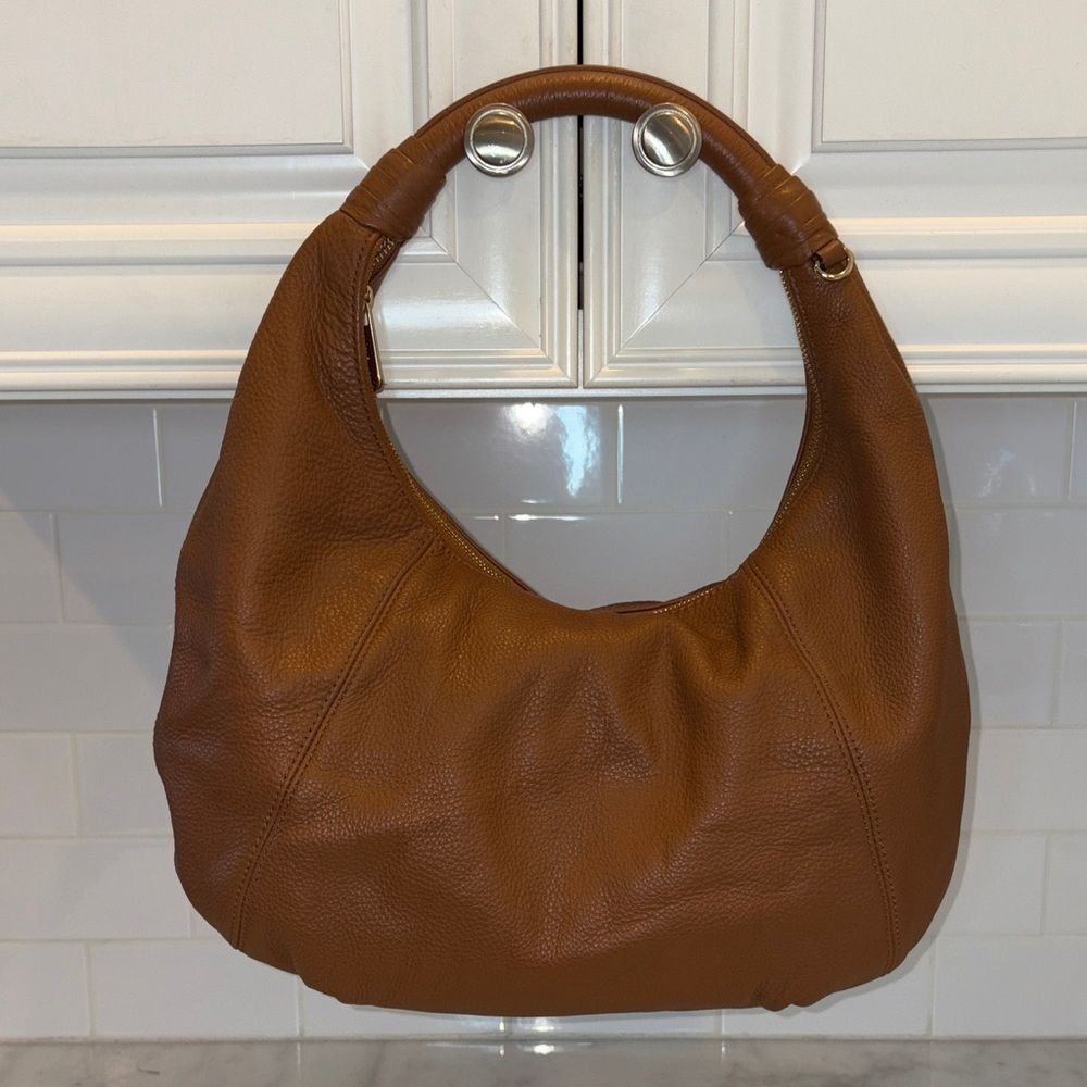 Michael Kors Bag Purse Handbag Pebbled Leather Hobo Large Shoulder Bag